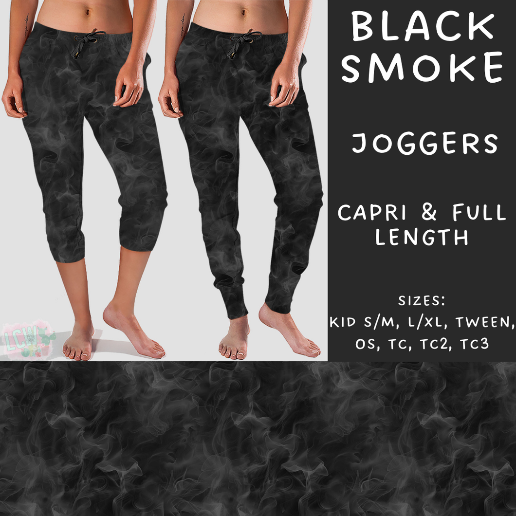 Ready to Ship - Black Smoke Full Joggers TC2 & Capri Joggers TC & TC2