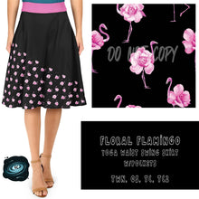 Load image into Gallery viewer, SWING SKIRT RUN- FLORAL FLAMINGO
